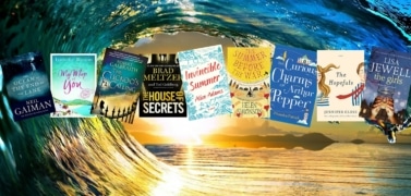 Summer books near sea