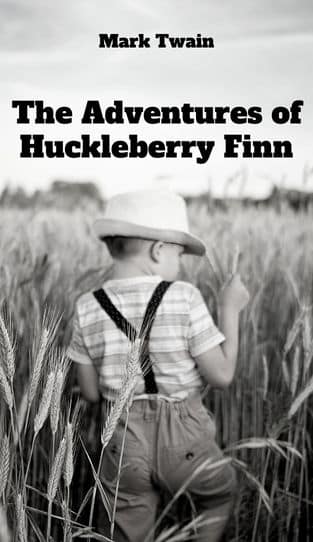Young boy in wheat field as cover for The Adventures of Huckleberry Finn