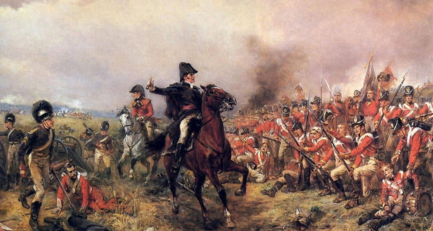 Battle scene during Napoleonic War