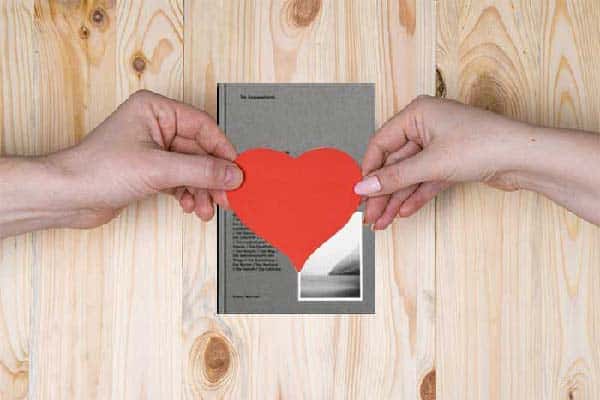 Paper Heart on a Book