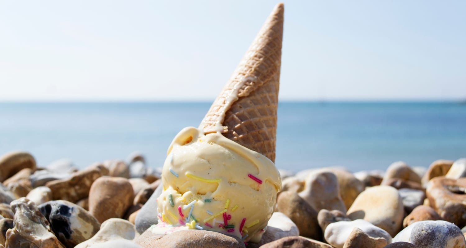 Hot summer day on a beach