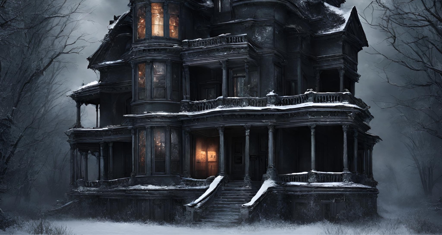 Winter murder mystery mansion